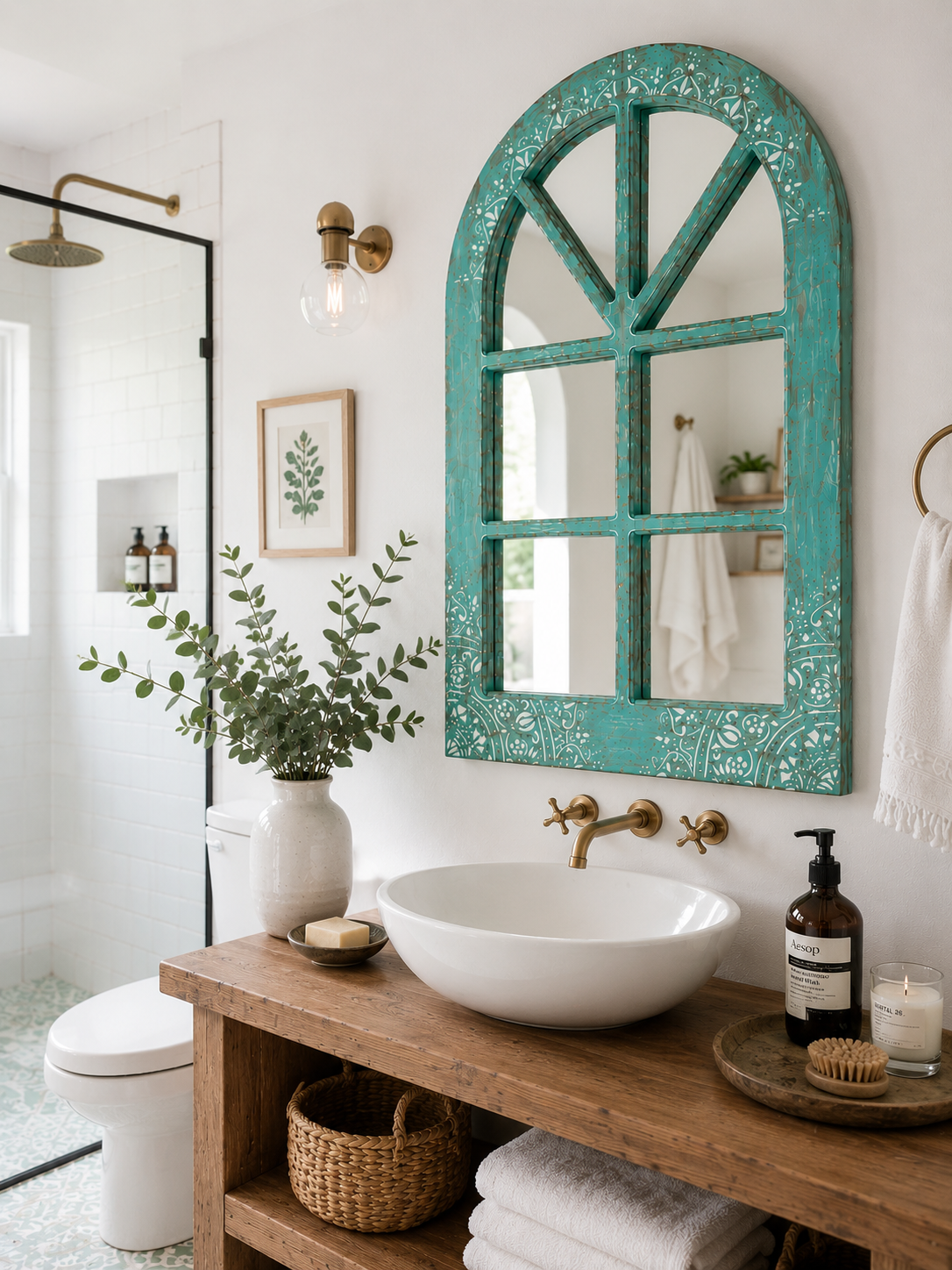 Espejo Ventana Turq. Baño 1
